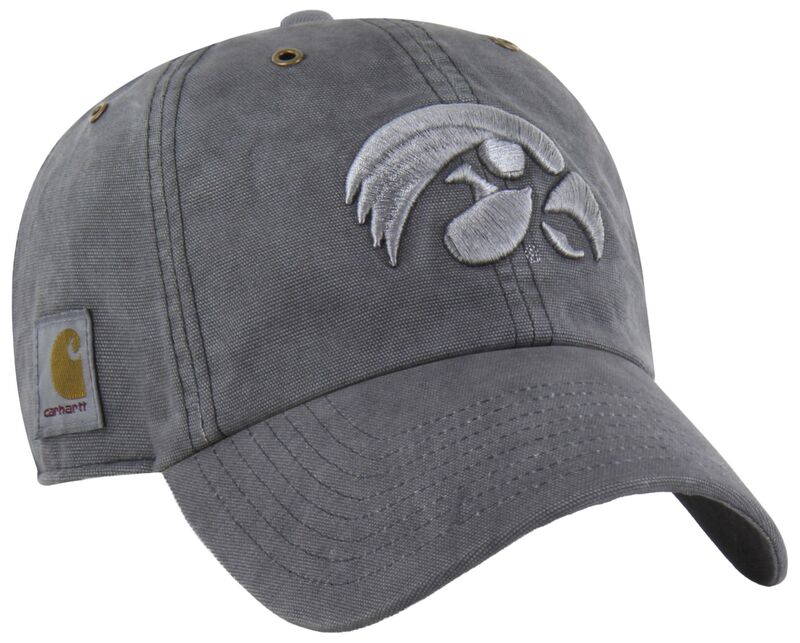 鉄道車両ハート型 メンズ 付属物 鳥打ち帽 Carhartt x 47 Carhartt x \u002747 Adult Iowa Hawkeyes Charcoal Dyed Clean Up Adjustable Hat NoColor 濃灰色