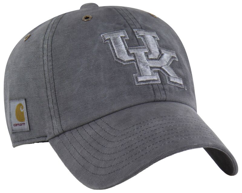 鉄道車両ハート形 レディース 添え物 かぶり笠 Carhartt x 47 Carhartt x \u002747 Adult Kentucky Wildcats Charcoal Dyed Clean Up Adjustable Hat NoColor 暗灰色