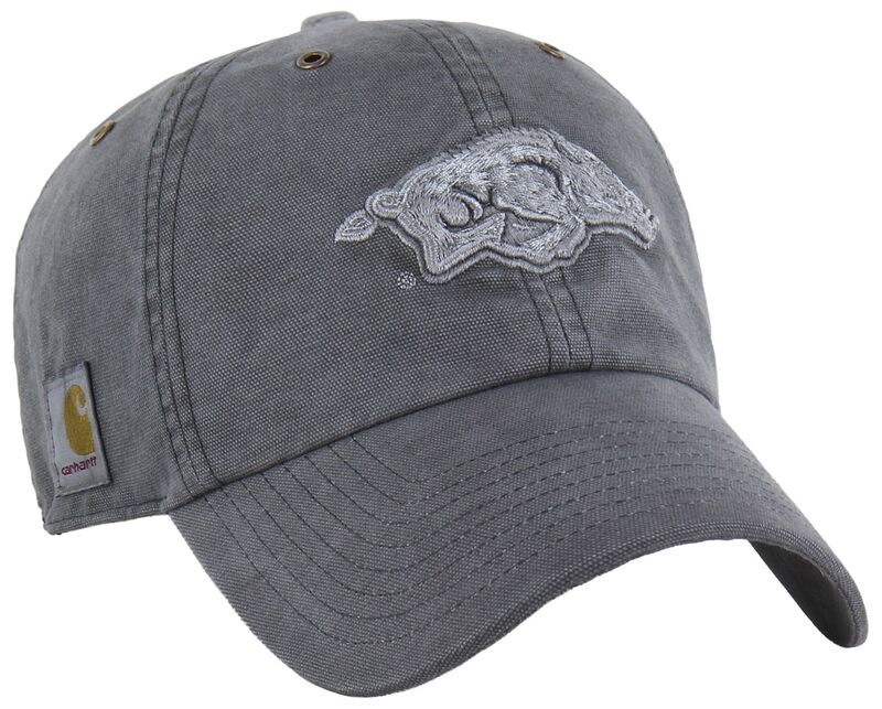 鉄道車両ハート形 レディース 添え物 かぶり笠 Carhartt x 47 Carhartt x \u002747 Adult Arkansas Razorbacks Charcoal Dyed Clean Up Adjustable Hat NoColor 暗灰色