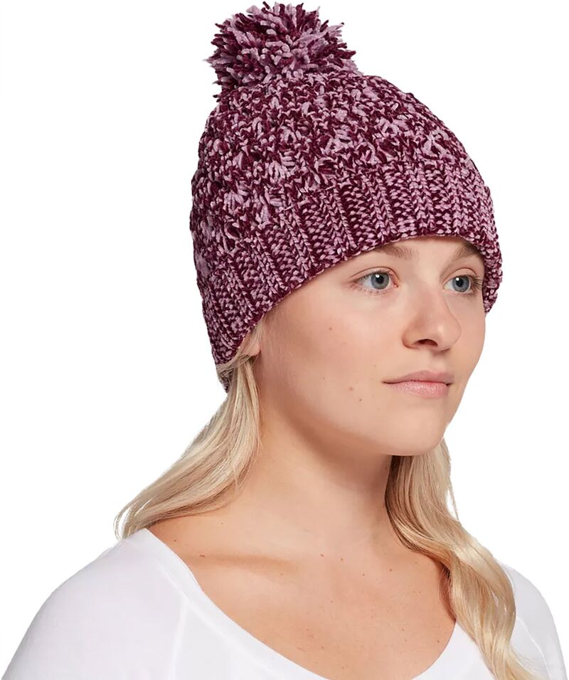 北の方パン種 レディース 付属物 鳥打ち帽 Northeast Outfitters Women\u0027s Cozy Chenille Pom Beanie Amaranth Purple パープル