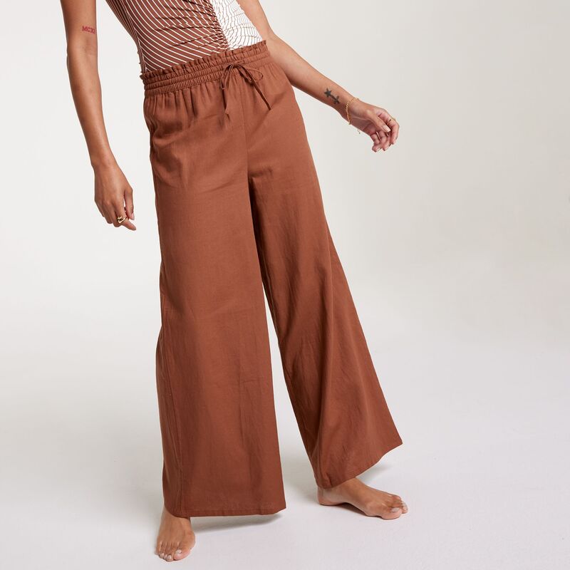 持ちはこび レディース 海水着 とっ始めのみ CALIA Women\u0027s High Waisted Cover Up Swim Pant Cinnamon