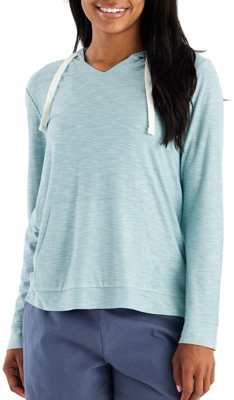 無償性 飛球 レディース アウター パーカー・スウェット Free Fly Women\u0027s Bamboo Slub Hoodie Ocean Mist