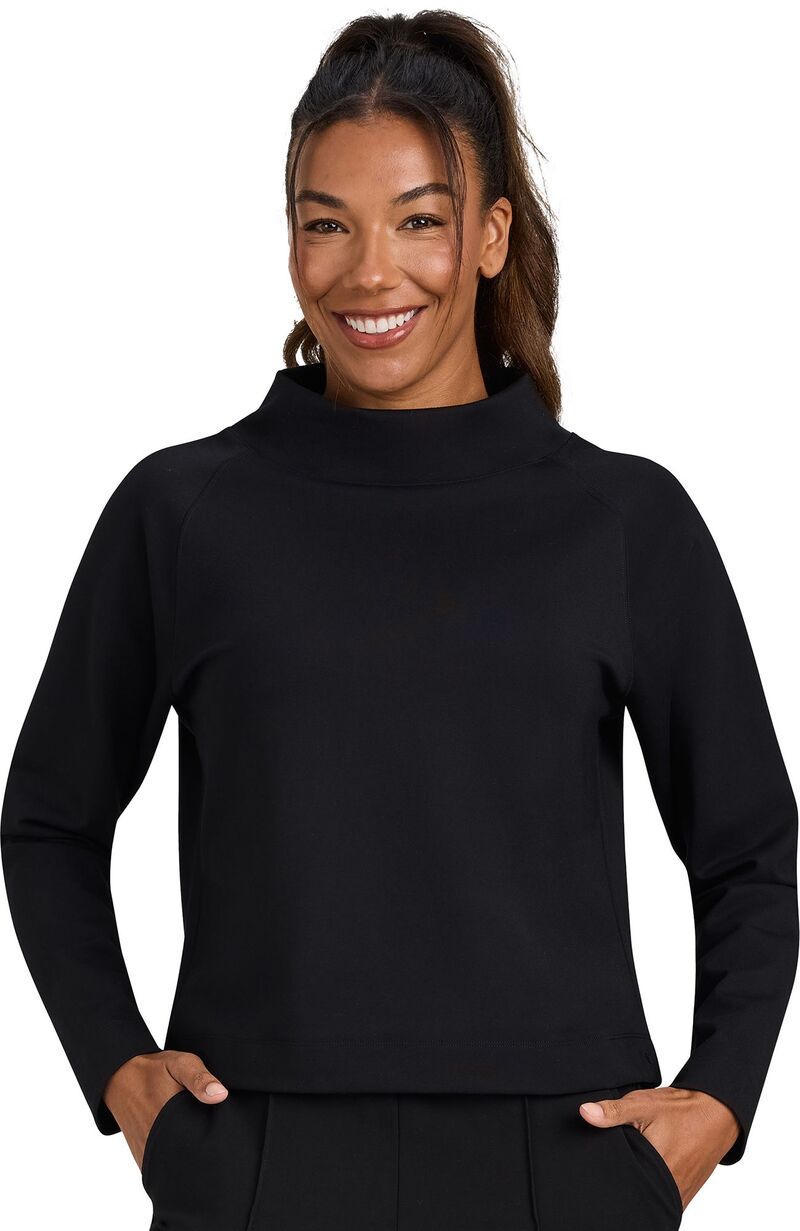 バッドバーディー レディース トップス プルオーバー モックネック Bad Birdie Women\u0027s Tour Mock Neck Shirt Black 黒いこと