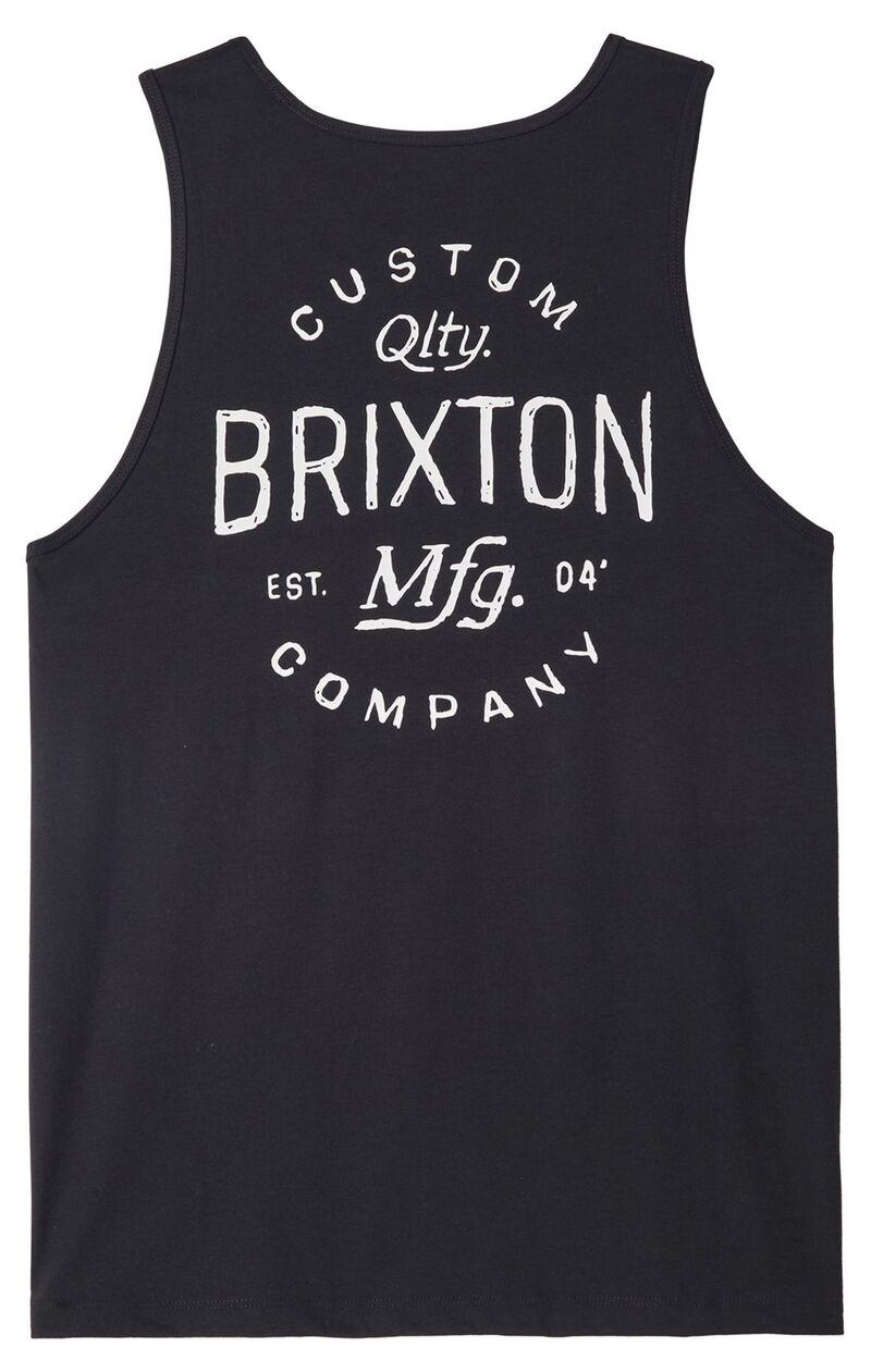ブリクス英トン メンズ トップス 貯蔵タンクいの一番 BRIXTON Men\u0027s Fremontank Top Black 黒いこと