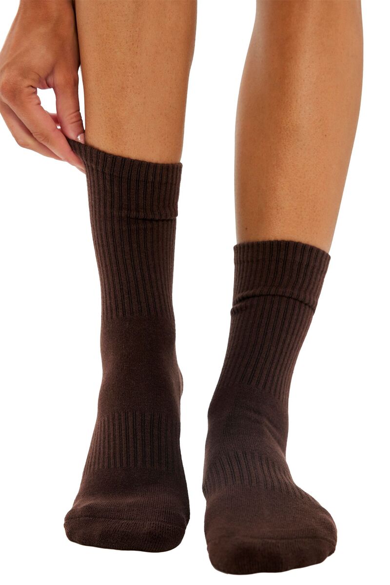 フリーピープル メンズ アンダーお召しもの ソックス FP Movementotal Buti Pilatesocks Chocolate 黒茶