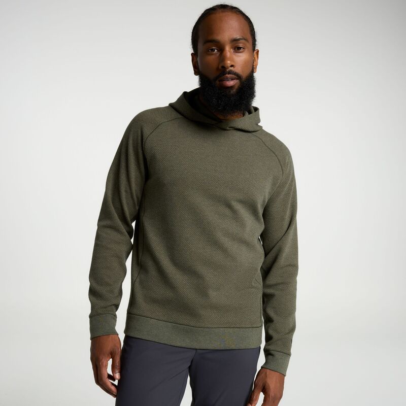 ヴァースト メンズ アウター パーカー・スウェット VRST Men\u0027s Recharge Pebble Hoodie Olive Green Heather ギョリュウモドキ