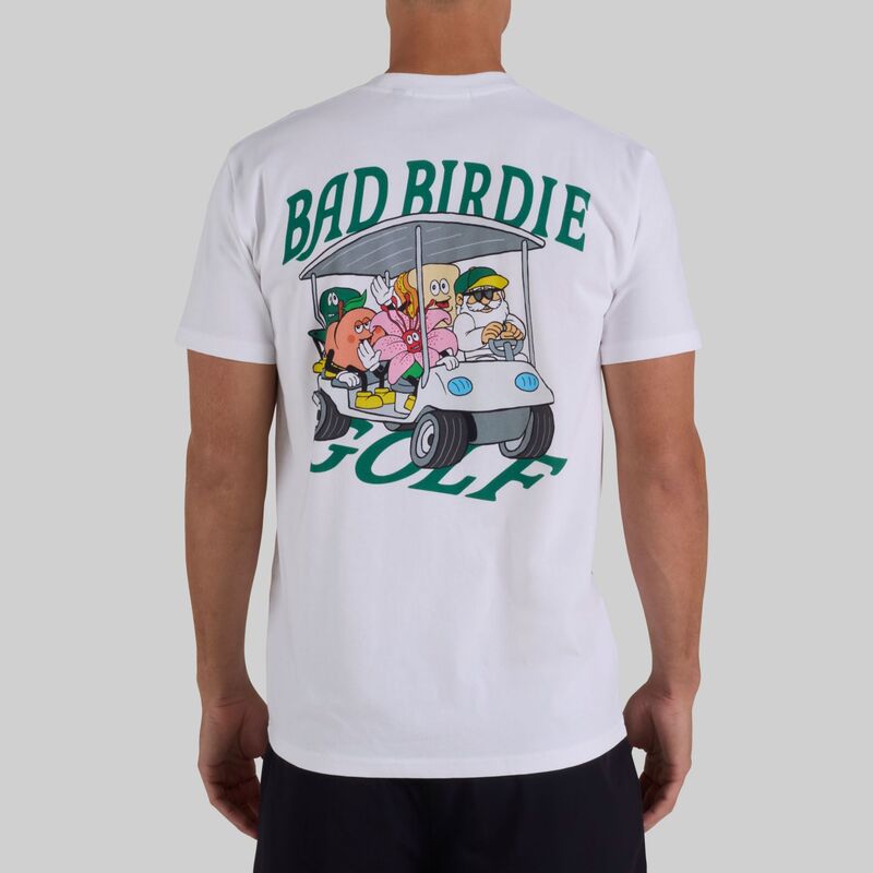 バッドバーディー メンズ トップス プルオーバー グラフィック Bad Birdie Men\u0027s Amateursland Squad Graphic Golf T-Shirt Brilliant White 白いこと