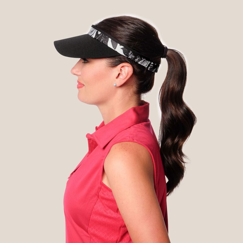 地球儀イット レディース 添え物 かぶり笠 Glove It Women\u0027s Hook And Loop Adjustable Golf Visor Black Forest 黒いこと
