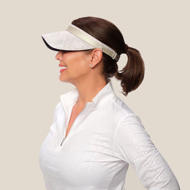 地球儀イット レディース 添え物 かぶり笠 Glove It Women\u0027s Hook And Loop Adjustable Golf Visor Desert Snake