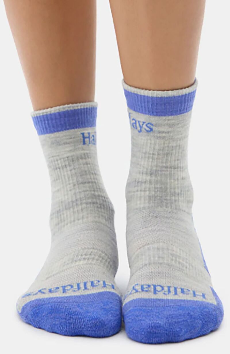 ハーフデイズ メンズ アンダー御召しもの ソックス Halfdays Trail Crew Socks Heather Grey/Sapphire 薄墨色