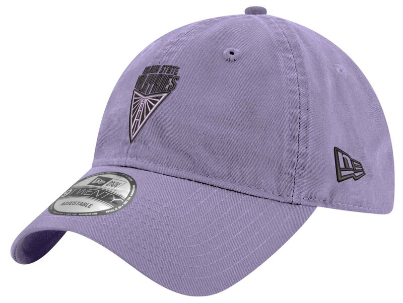 ニュー内鰓 レディース 付属物 鳥打ち帽 ロゴタイプ New Eradult Golden State Valkyries Lilac Logo 9Twenty Adjustable Hat NoColor 紫はしどい