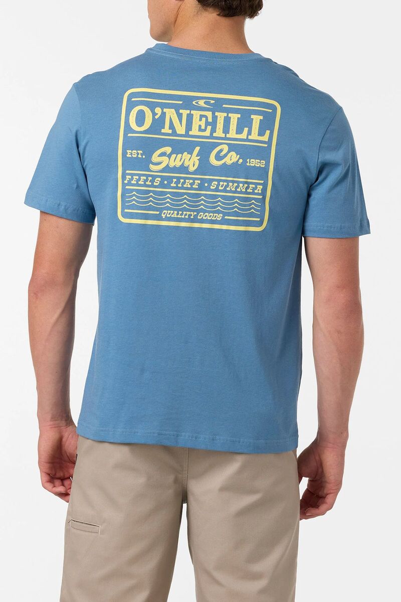 オニール メンズ トップス ティーシャツ O\u0027Neill Men\u0027s Quality Block Short Sleeve Classic T-Shirt Captain\u0027s Blue 青碧