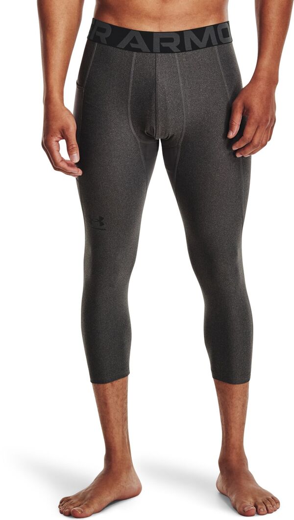 アンダーアーマー メンズ ボトムス カジュアルパンツ レギンス Under Armour Men's HeatGearmour 3/4 Leggings Carbon Heather/Black ブラック