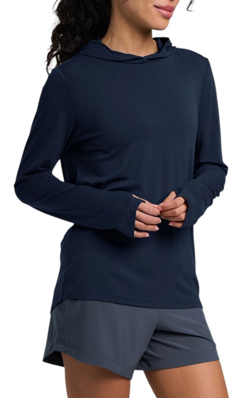 フリー フライ レディース アウター パーカー・スウェット Free Fly Women's Bamboo Shade Hoodie II Deep Navy ネイビー|ReVida 店