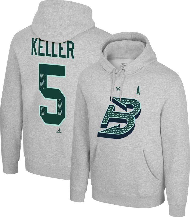 スタジアムエッセンシャルズ レディース アウター パーカー・スウェット Stadium Essentials Adult Boston Fleet Heather Grey Megan Keller #5 Pullover Hoodie NoColor グレー|ReVida 店