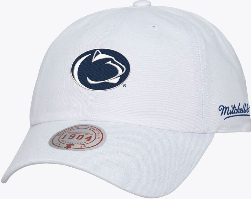 ミッチェル&ネス メンズ アクセサリー 帽子 Mitchell & Ness Adult Penn State Nittany Lions White Backburst Adjustable Hat NoColor ホワイト|ReVida 店