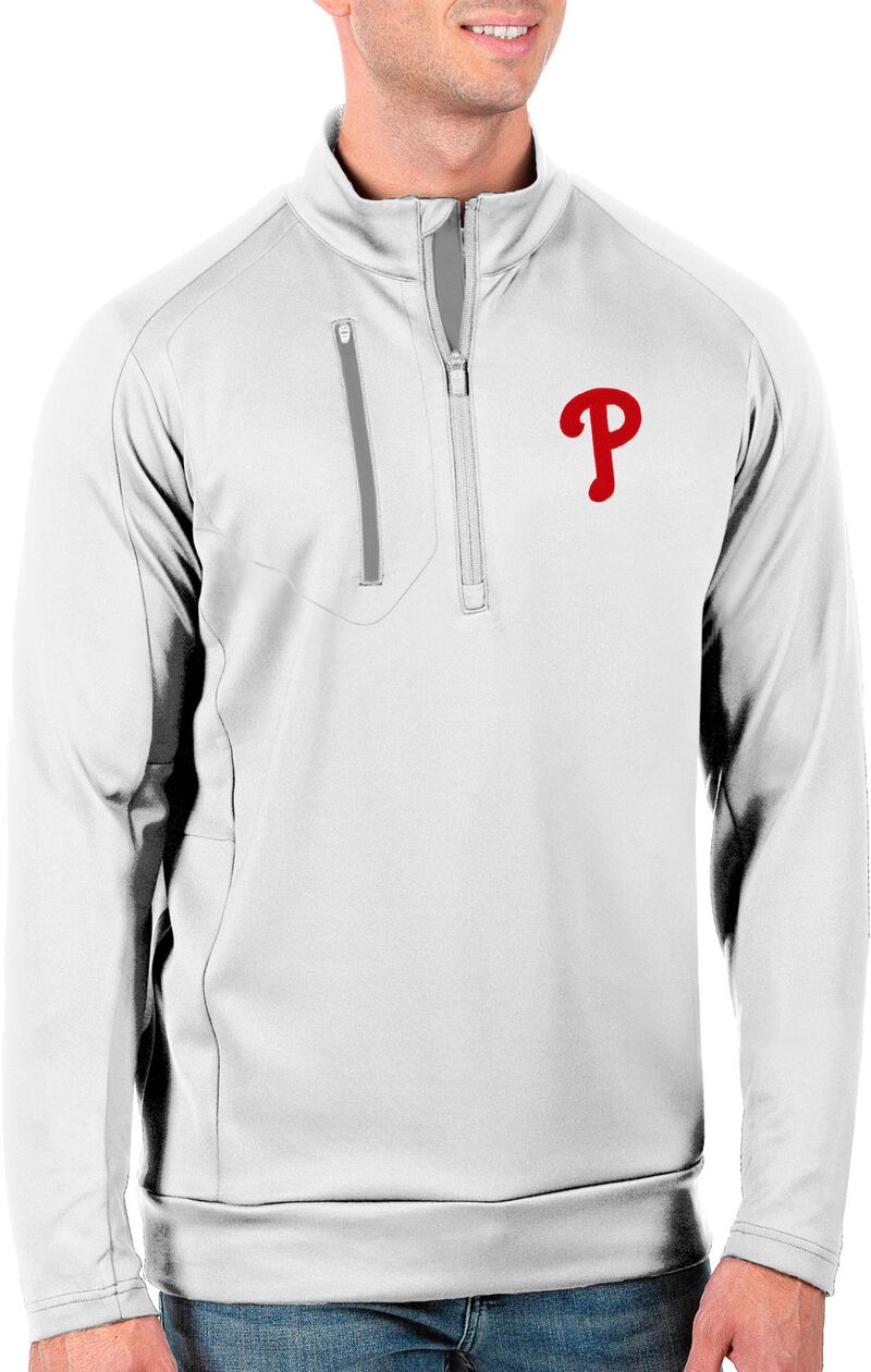 アンティグア メンズ トップス シャツ トール Antigua Men's Tall Philadelphia Phillies Generation White Half-Zipullover NoColor ホワイト|ReVida 店