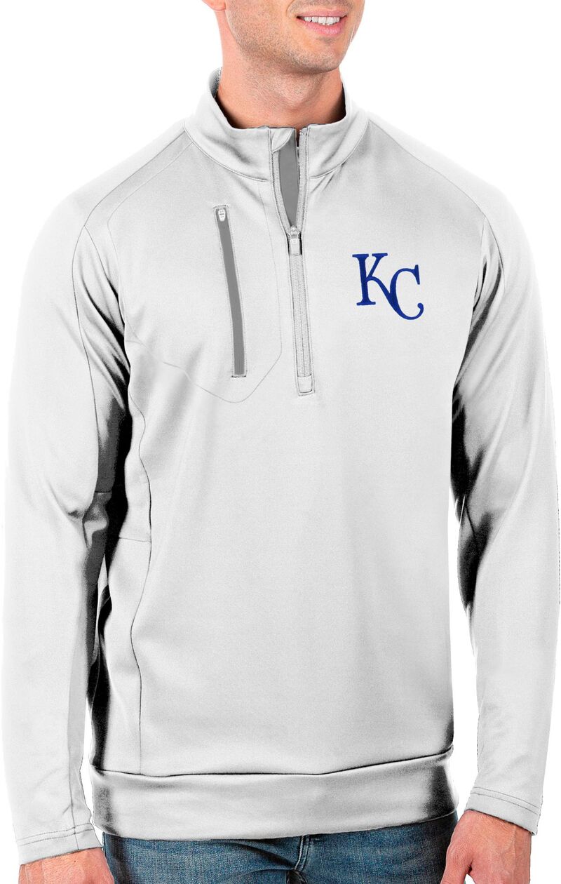 アンティグア メンズ トップス シャツ トール Antigua Men's Tall Kansas City Royals Generation White Half-Zipullover NoColor ホワイト|ReVida 店