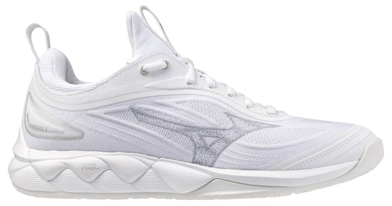 ミズノ レディース シューズ スニーカー Mizuno Women\'s Wave Luminous Volleyball Shoes White/Silver ホワイト|ReVida 店