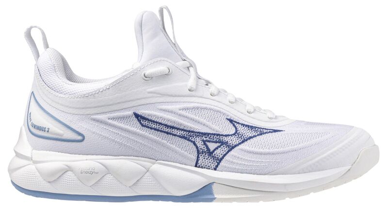 ミズノ レディース シューズ スニーカー Mizuno Women\'s Wave Luminous Volleyball Shoes White/Blue ホワイト|ReVida 店