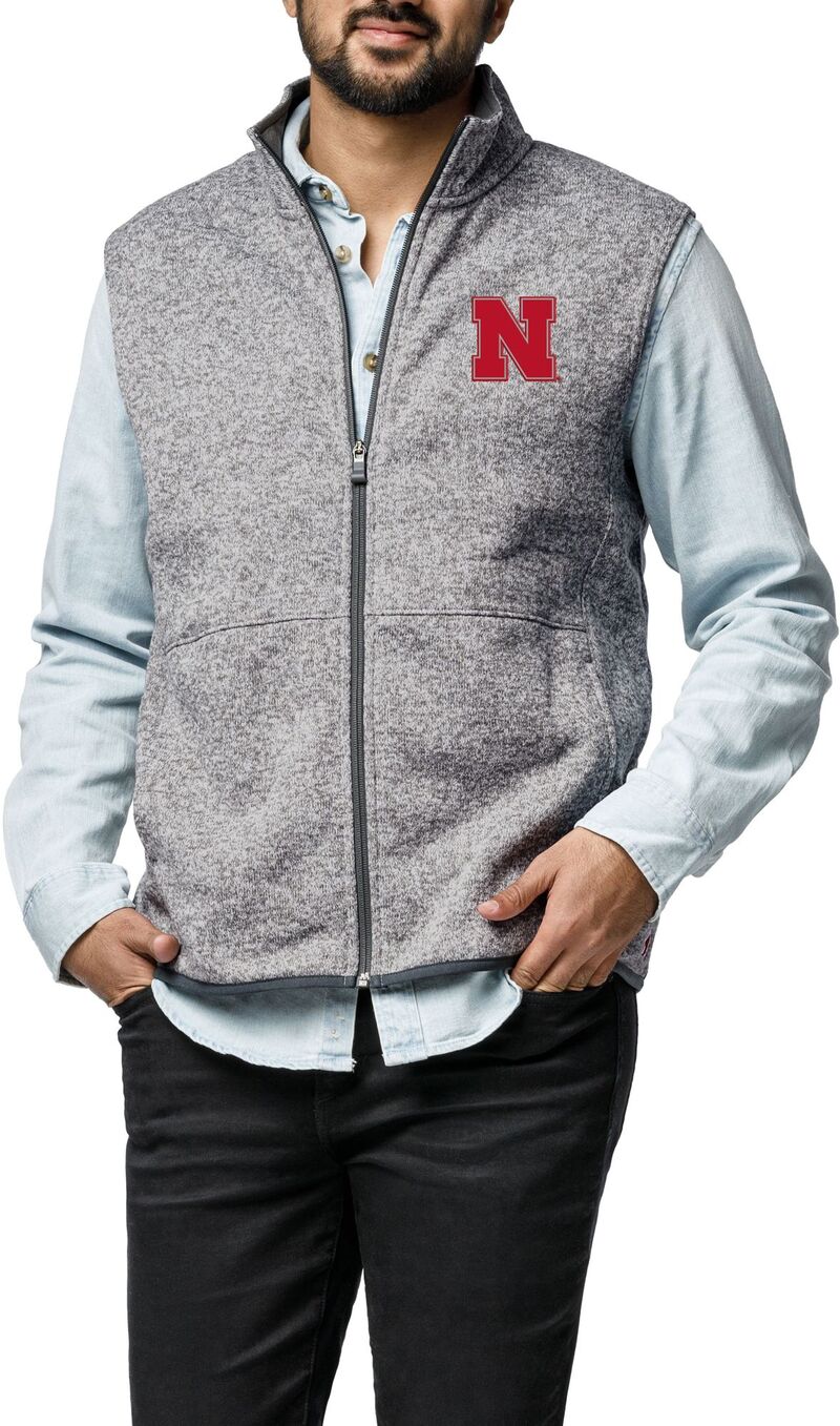 リーグレガシー メンズ トップス ベスト League-Legacy Men's Nebraska Cornhuskers Grey Saranac Vest NoColor グレー|ReVida 店