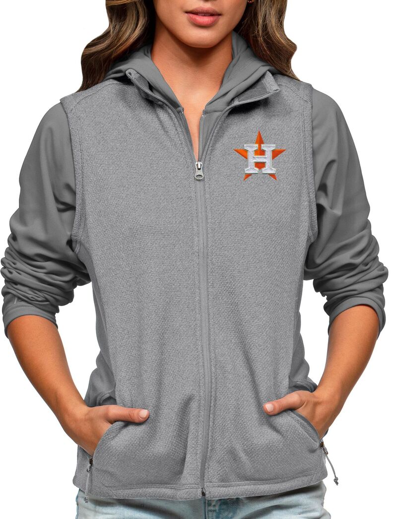 アンティグア レディース トップス ベスト Antigua Women's Houston Astros Gray Course Vest NoColor グレー|ReVida 店
