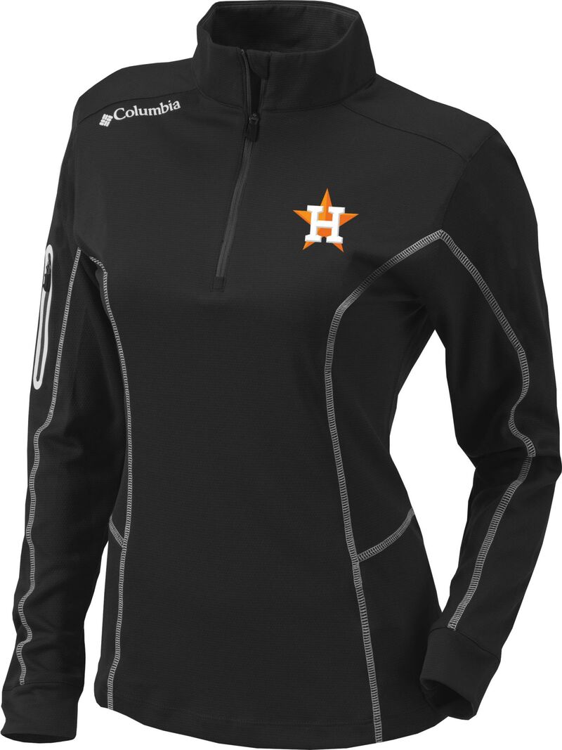 コロンビア レディース トップス シャツ Columbia Women's Houston Astros Omni-Wick Shotgun 1/4 Zipullover Black ブラック|ReVida 店
