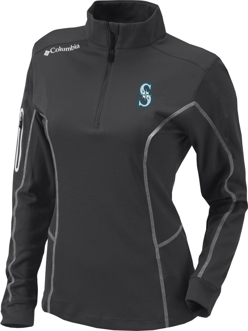 コロンビア レディース トップス シャツ Columbia Women'seattle Mariners Omni-Wick Shotgun 1/4 Zipullover Gray グレー｜ReVida 店