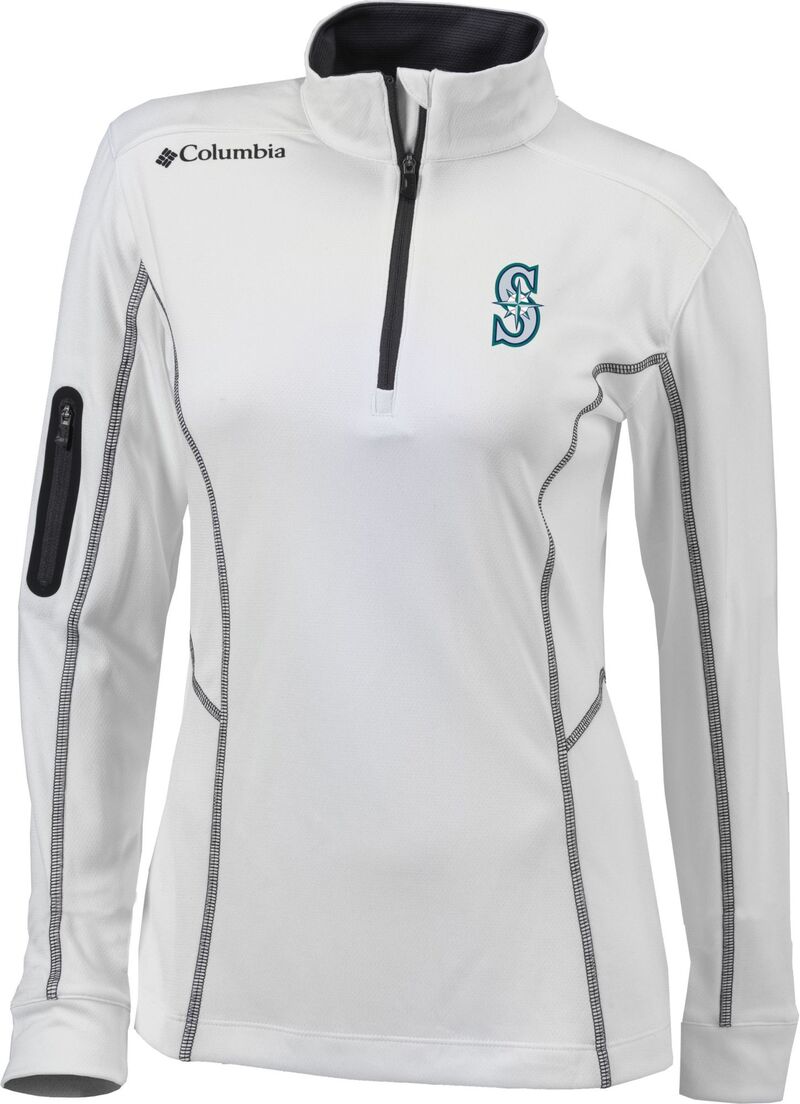 コロンビア レディース トップス シャツ Columbia Women'seattle Mariners Omni-Wick Shotgun 1/4 Zipullover White ホワイト|ReVida 店