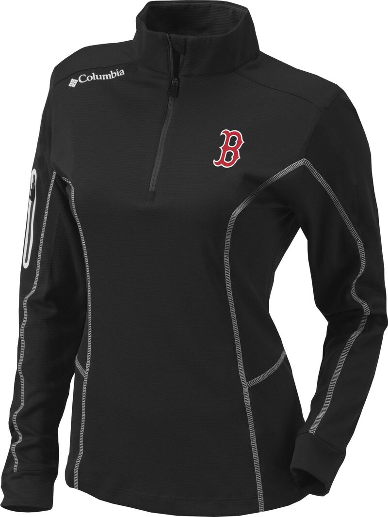コロンビア レディース トップス シャツ Columbia Women's Boston Red Sox Omni-Wick Shotgun 1/4 Zipullover Black ブラック|ReVida 店