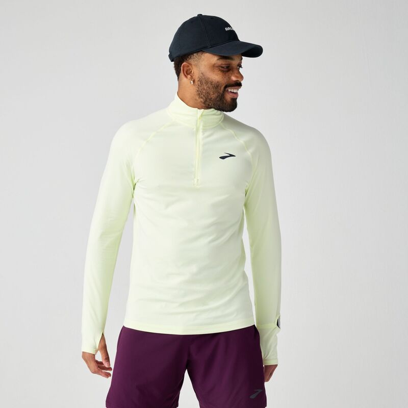 ブルックス メンズ トップス プルオーバー Brooks Men\u0027s Dash 3.0 1/4 Zip Shirt Luminary