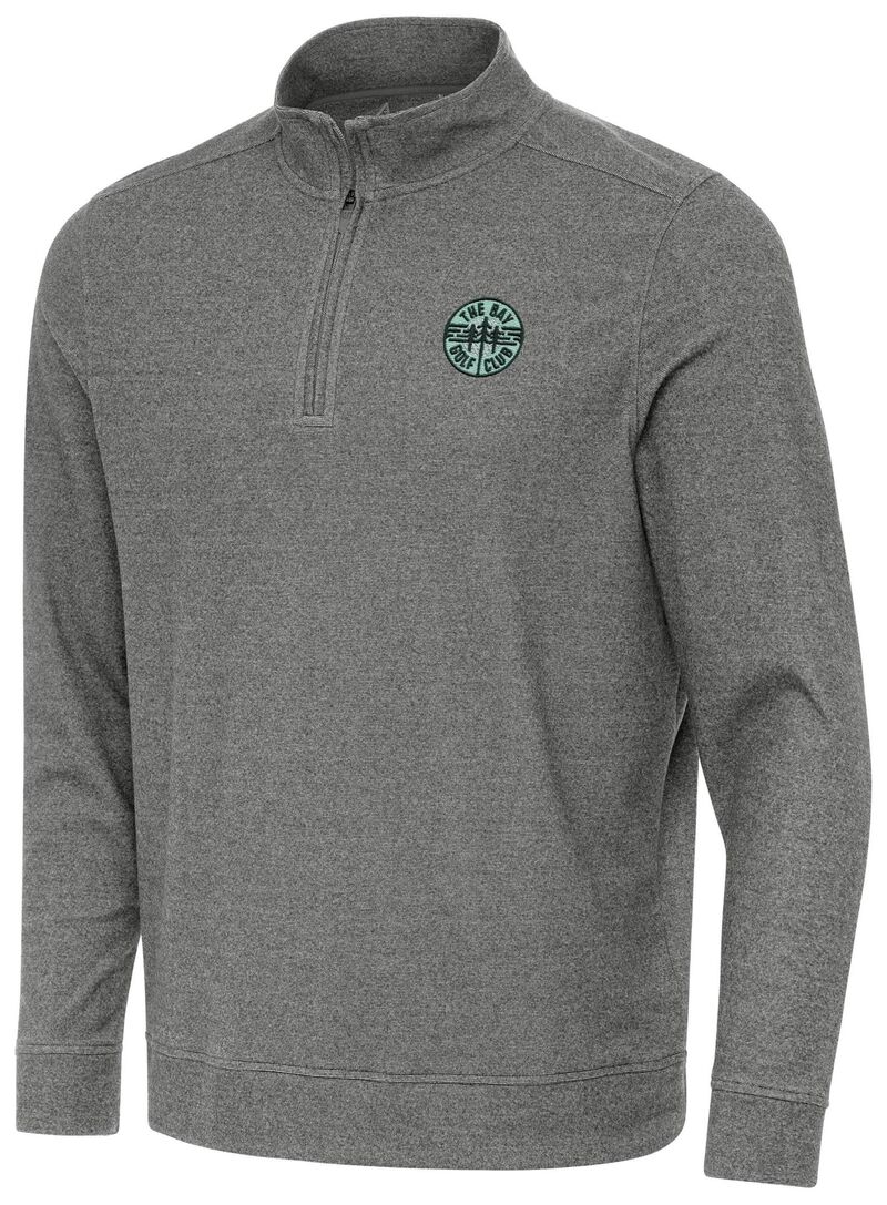 アンティグア メンズ トップス シャツ Antigua Men's TGL The Bay Golf Clu black Subtle Quarter-Zipullover NoColor ブラック|ReVida 店