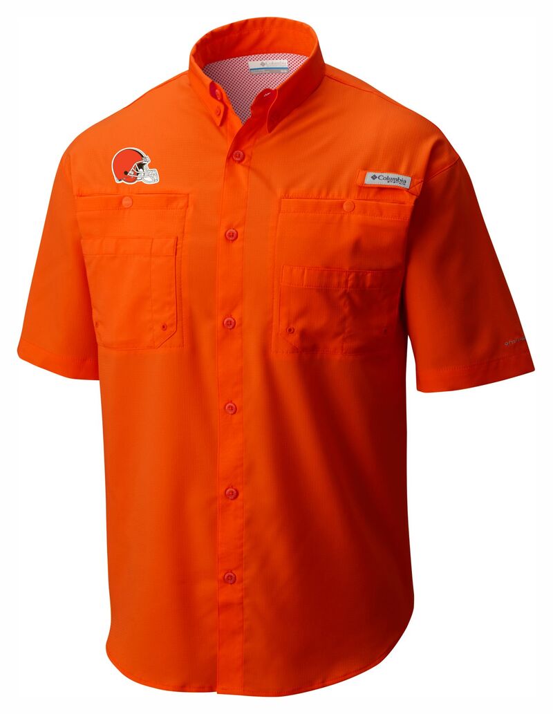 コロンビア メンズ トップス プルオーバー Columbia Men\u0027s Cleveland Browns Orange Tamiami Shirt NoColor オレンジ色