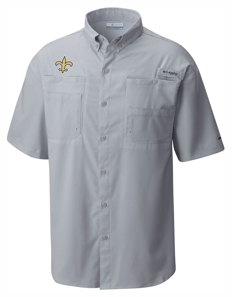 コロンビア メンズ トップス プルオーバー Columbia Men\u0027s New Orleansaints Grey Tamiami Shirt NoColor 薄墨色