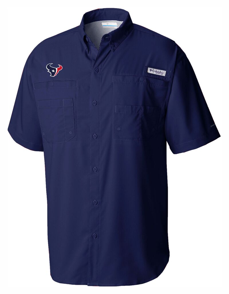 コロンビア メンズ トップス プルオーバー Columbia Men\u0027s Houston Texans Navy Tamiami Shirt NoColor 米国海軍