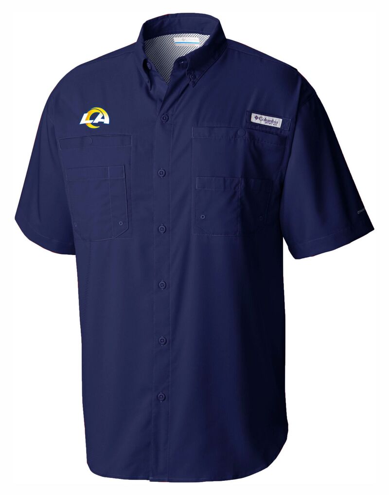 コロンビア メンズ トップス プルオーバー Columbia Men\u0027s Los Angeles Rams Navy Tamiami Shirt NoColor 米国海軍