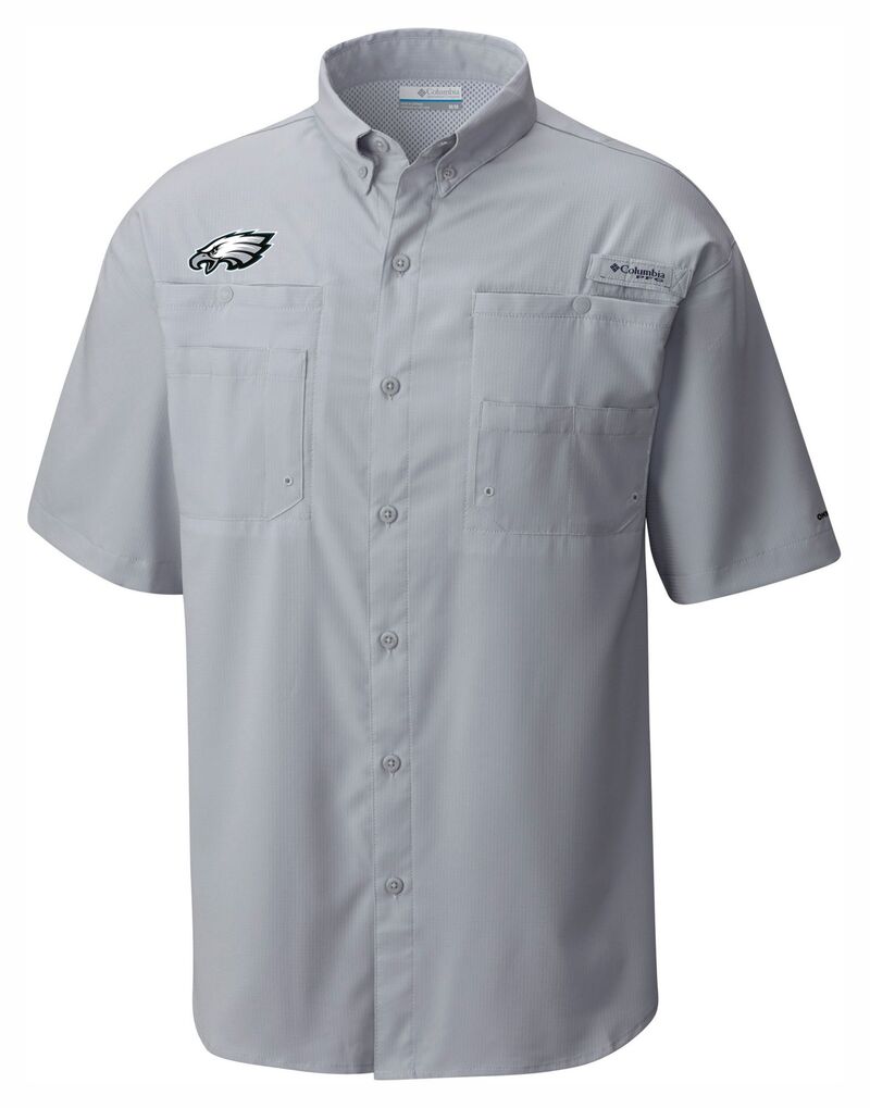 コロンビア メンズ トップス プルオーバー Columbia Men\u0027s Philadelphia Eagles Grey Tamiami Shirt NoColor 薄墨色