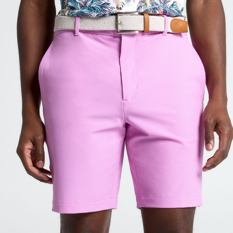 ウォルターヘーゲン メンズ ボトムス カジュアルパンツ Walter Hagen Men's Performance 11 PureFlex Textu red Golf Short Plum Purple パープル｜ReVida 店