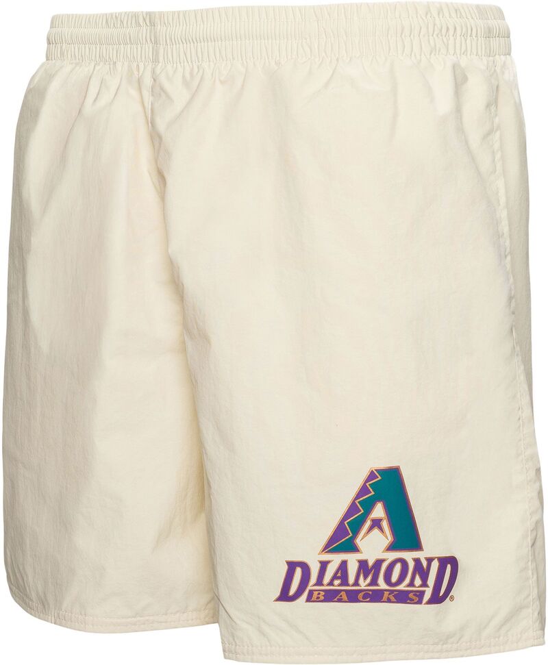 ミッチェル&ネス メンズ ボトムス ハーフパンツ・ショーツ ショートパンツ Mitchell & Ness Men's Arizona Diamondbacks Cream 7" Heritage Woven Shorts NoColor クリーム｜ReVida 店