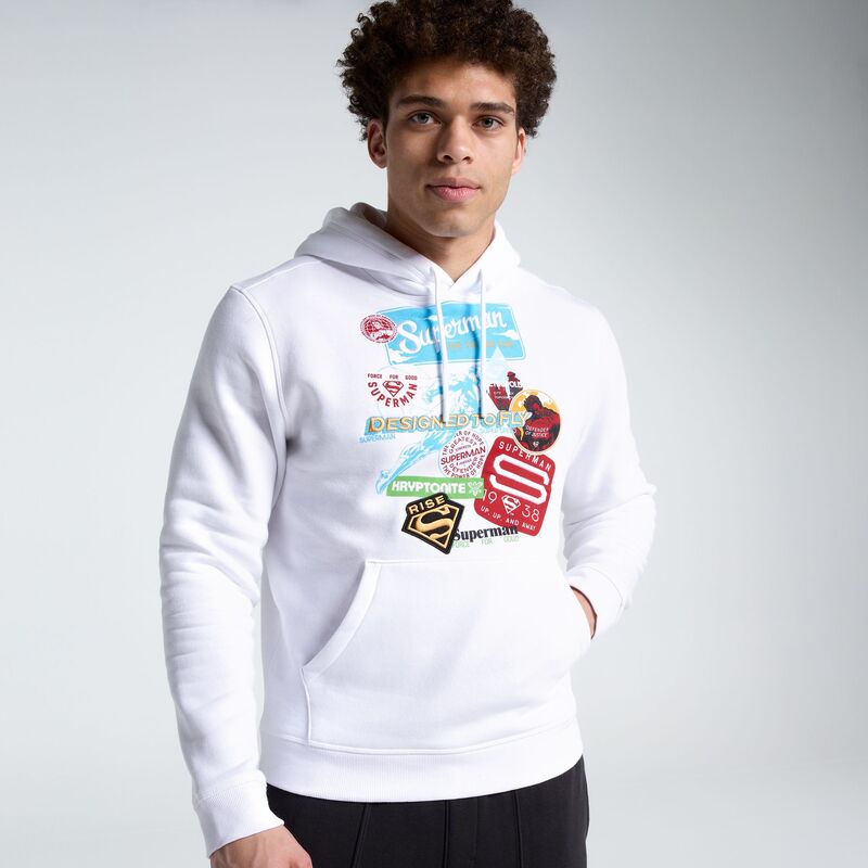DSG メンズ アウター パーカー・スウェット フリース DC x DSG Men's Classic Fleece Hoodie Super Patchwork DC|ReVida 店