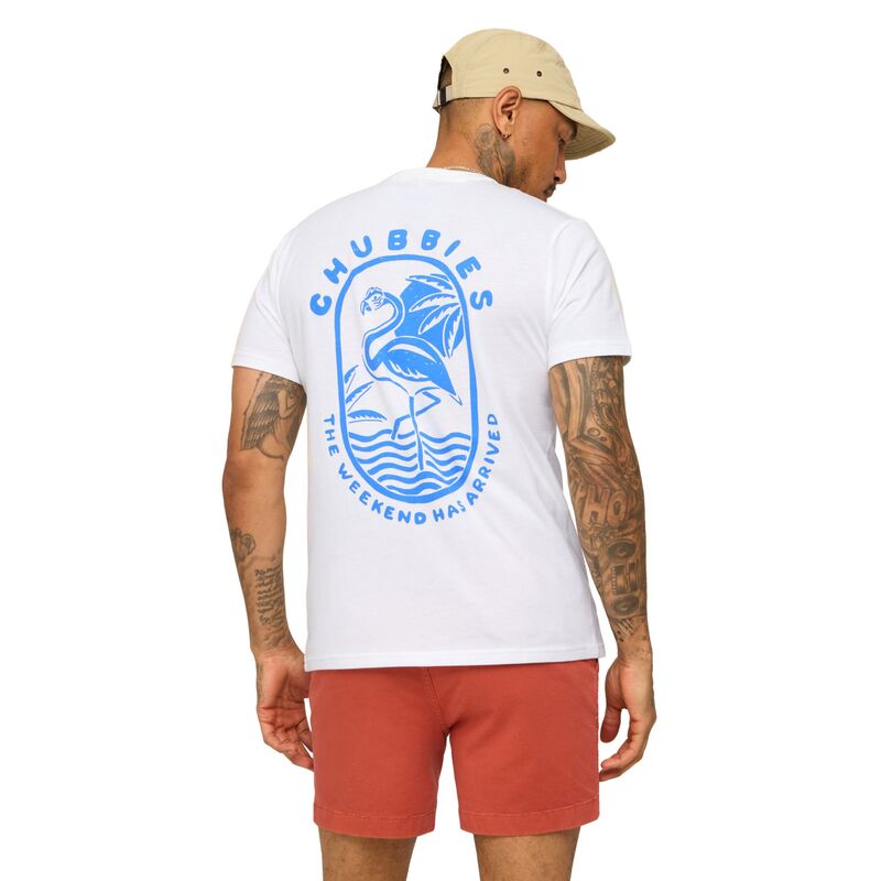 チャビーズ メンズ トップス Tシャツ グラフィック Chubbies Men'short Sleeve Graphic T-Shirt Pure White ホワイト｜ReVida 店