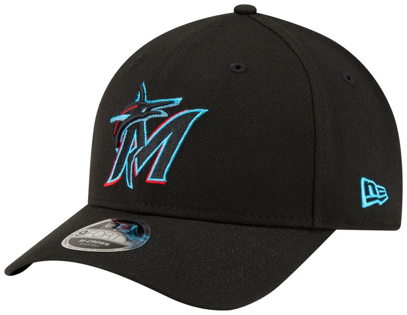 ニューエラ レディース アクセサリー 帽子 New Eradult Miami Marlins Black Playereplica 9Forty Adjustable Hat NoColor ブラック|ReVida 店