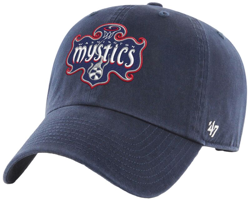 フォーティーセブン メンズ アクセサリー 帽子 ロゴ '47 Adult Washington Mystics Navy Logo Clean Up Adjustable Hat NoColor ネイビー|ReVida 店