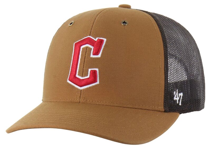 カーハート メンズ アクセサリー 帽子 Carhartt x 47 Carhartt x '47 Adult Cleveland Guardians Brown Adjustable Trucker Hat NoColor ブラウン｜ReVida 店 11,610円