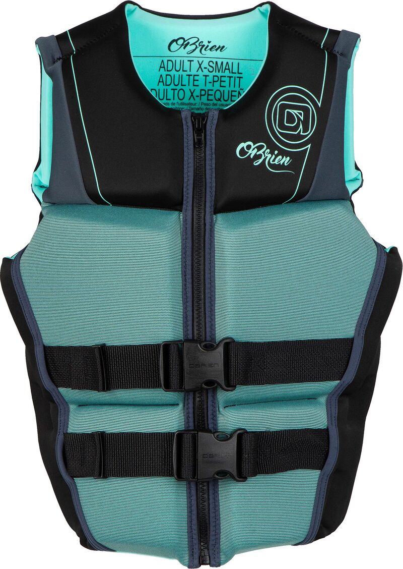 オブライエン レディース トップス ベスト O'Brien Women's V-Back Neoprene Life Vest Mint ミント|ReVida 店