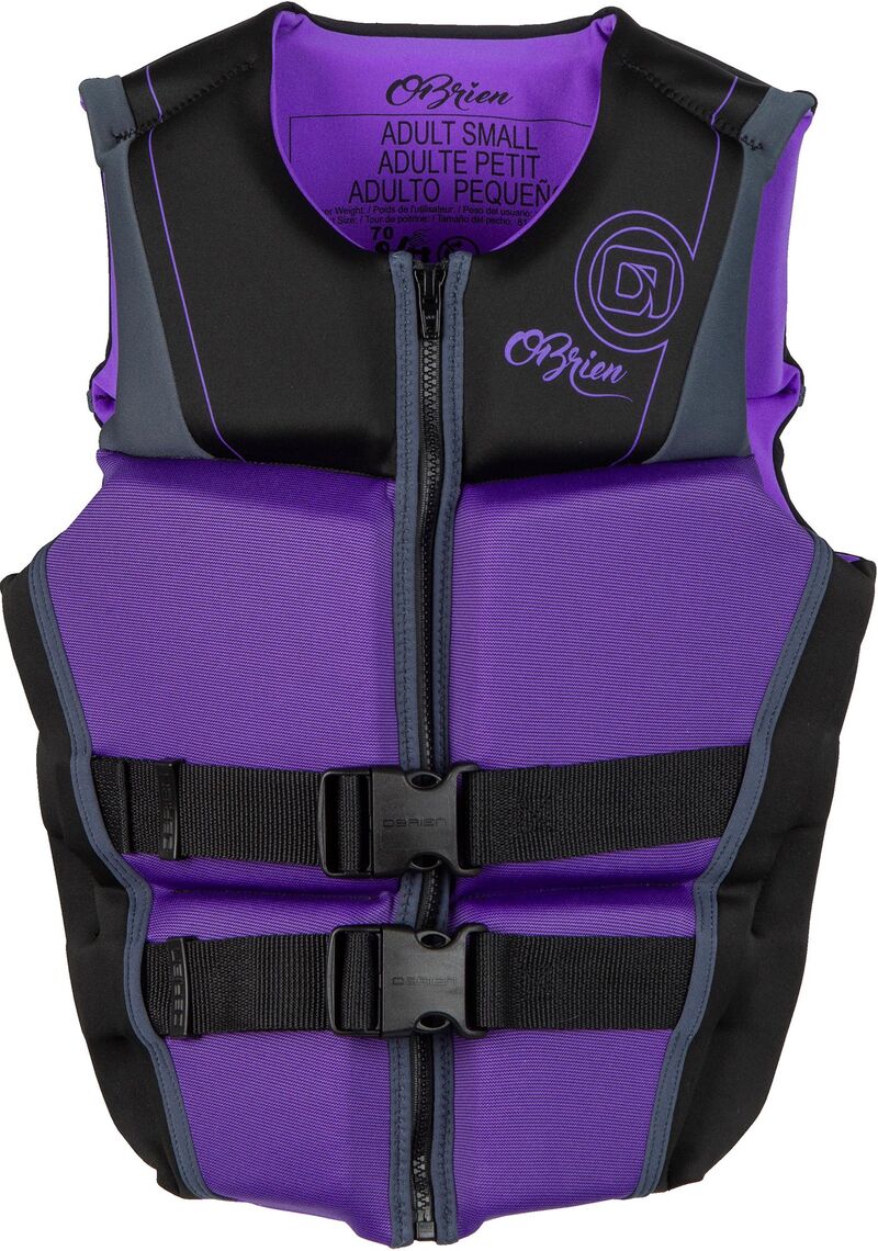 オブライエン レディース トップス ベスト O'Brien Women's V-Back Neoprene Life Vest Purple パープル|ReVida 店