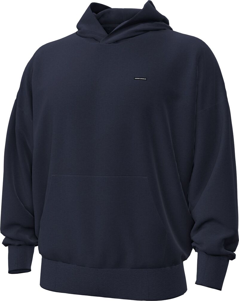 アンダーアーマー メンズ アウター パーカー・スウェット フリース Under Armour Men's Notre Dame Fighting Irish Navy Icon Fleece Offseason Pullover Hoodie NoColor ネイビー|ReVida 店