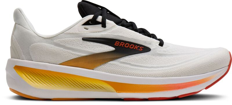ブルックス メンズ シューズ スニーカー Brooks Men's Revel 9 Running Shoes White/Orange/Black ホワイト|ReVida 店