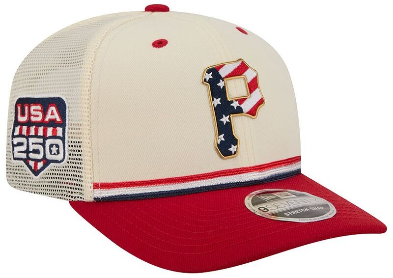 ニューエラ レディース アクセサリー 帽子 New Eradult Pittsburgh Pirates 4th of July 9Seventy Adjustable Stretch-Snap Trucker Hat NoColor｜ReVida 店