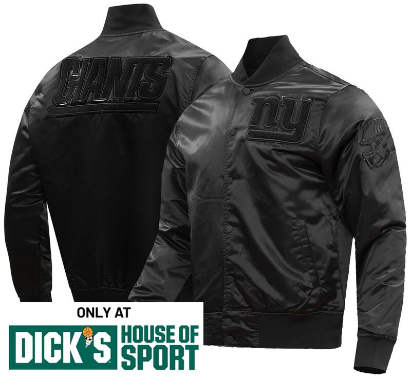 プロスタンダード メンズ アウター ジャケット・ブルゾン サテン Pro Standard Men's New York Giants Black Satin Jacket NoColor ブラック｜ReVida 店